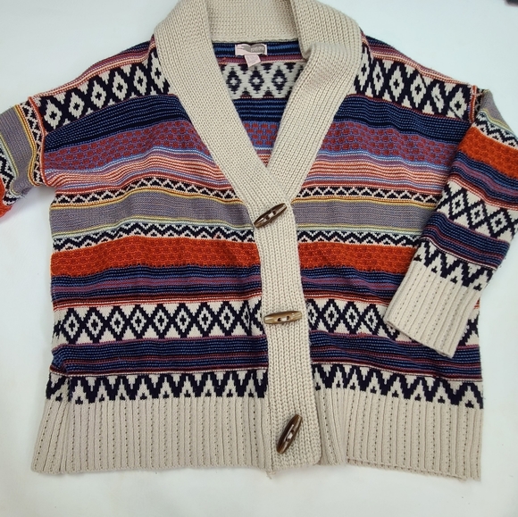 Forever 21 Sweaters - Forever 21 | Oversized Aztec Print Toggle Sweater